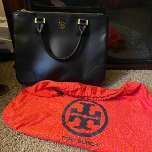Tory Burch Robinson double zip tote